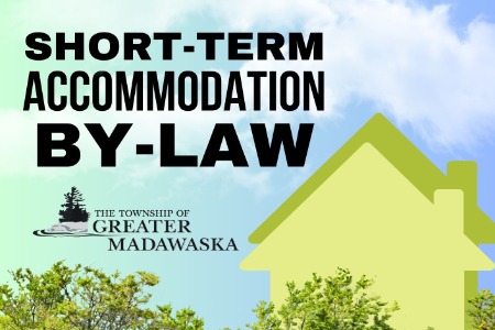 Short term accommodations by-law blue background