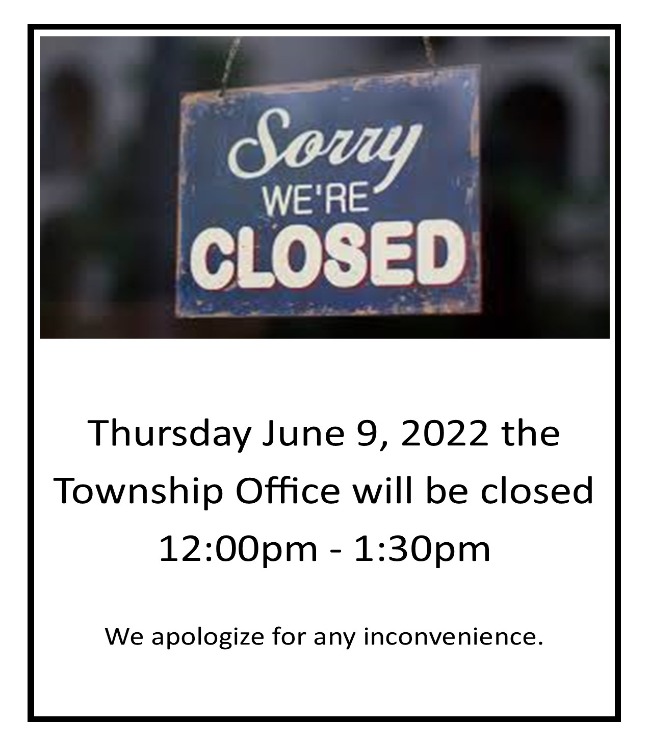 office closed June 9, 2022