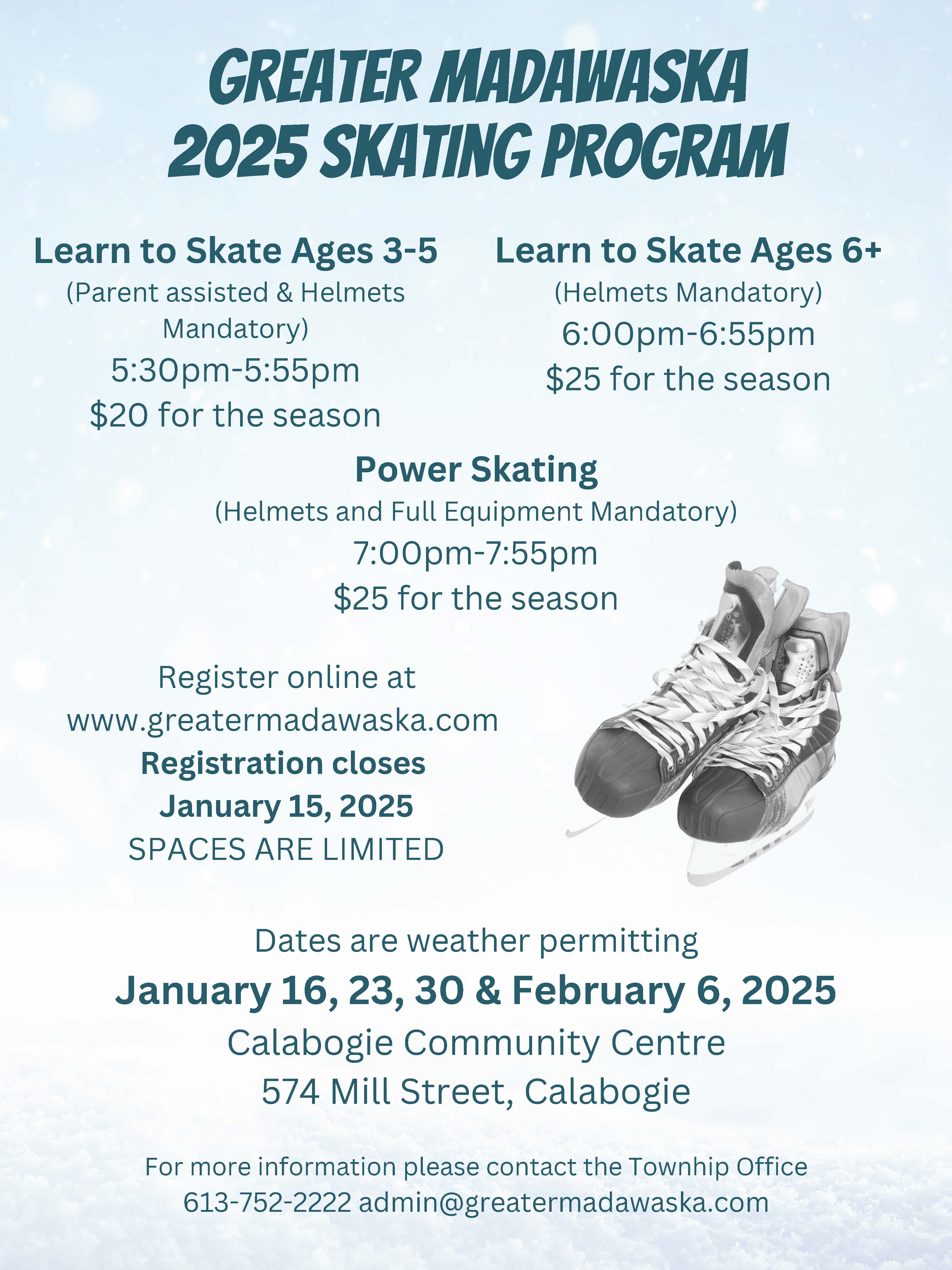 2025 skating program poster