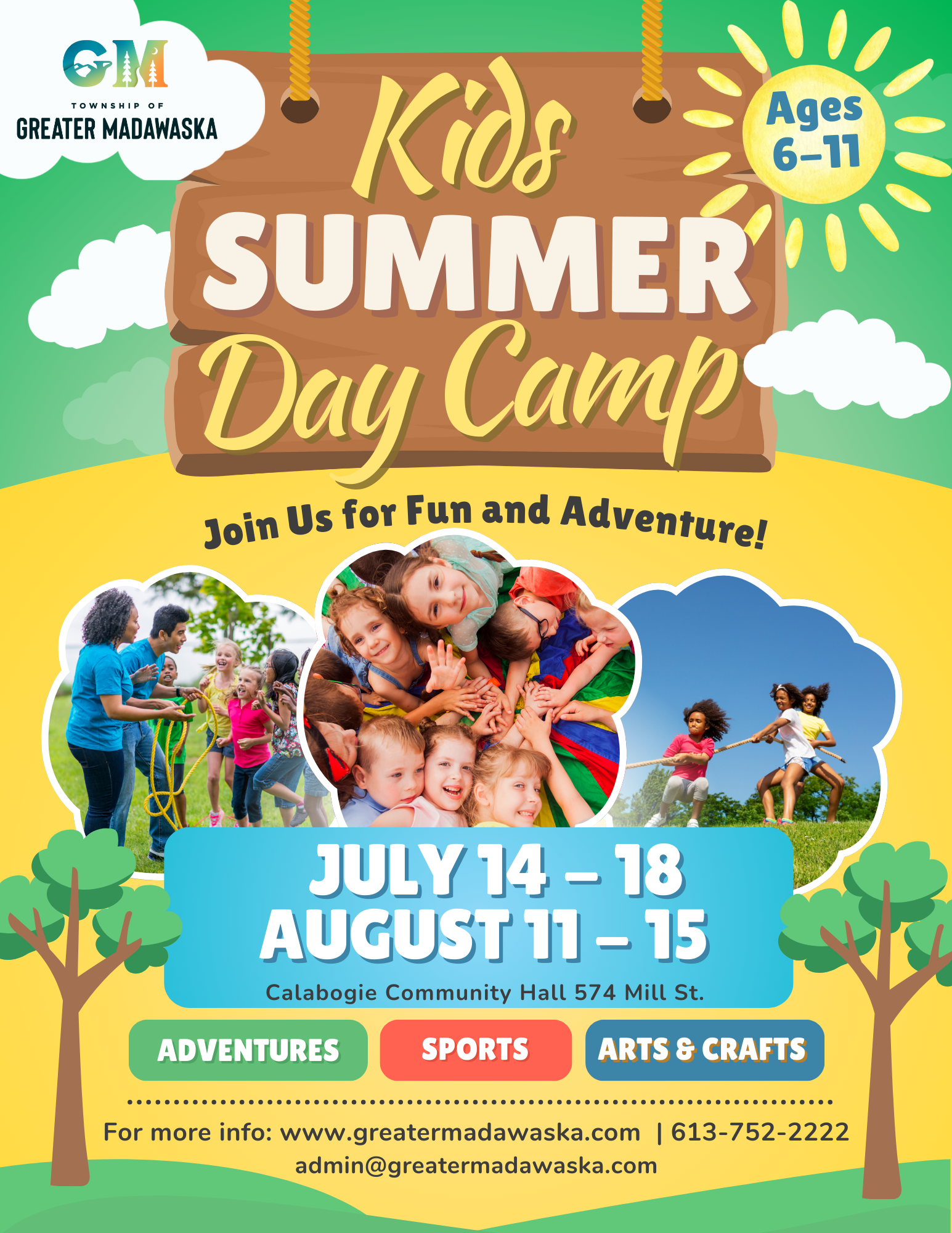 summer camp program poster